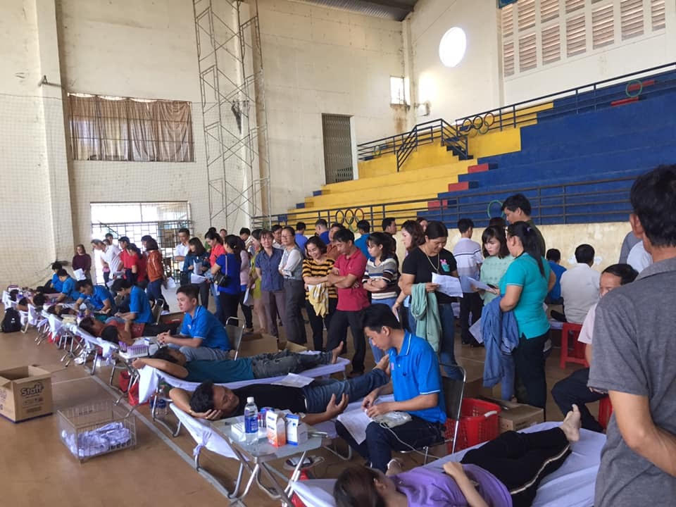Hội LHTN Việt Nam huyện Bù Đăng phối hợp tổ chức hiến máu tình nguyện đợt I năm 2020